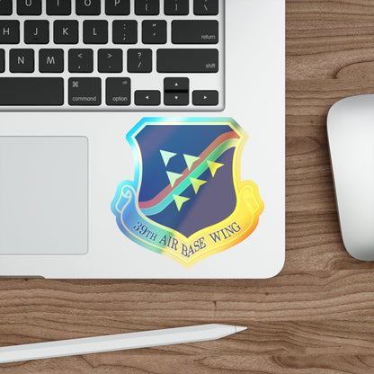 39th Air Base Wing (U.S. Air Force) Holographic STICKER Die-Cut Vinyl Decal-The Sticker Space