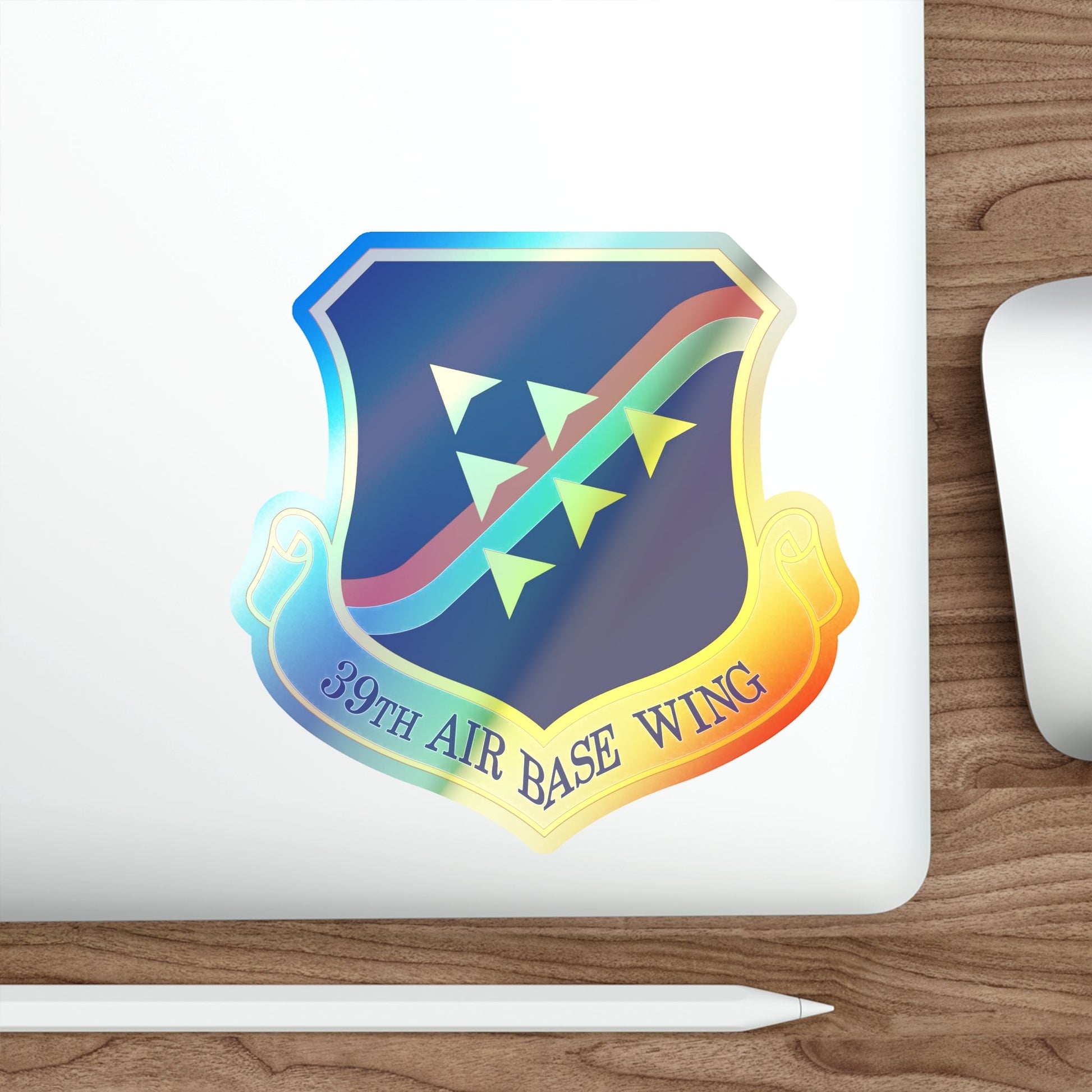 39th Air Base Wing (U.S. Air Force) Holographic STICKER Die-Cut Vinyl Decal-The Sticker Space