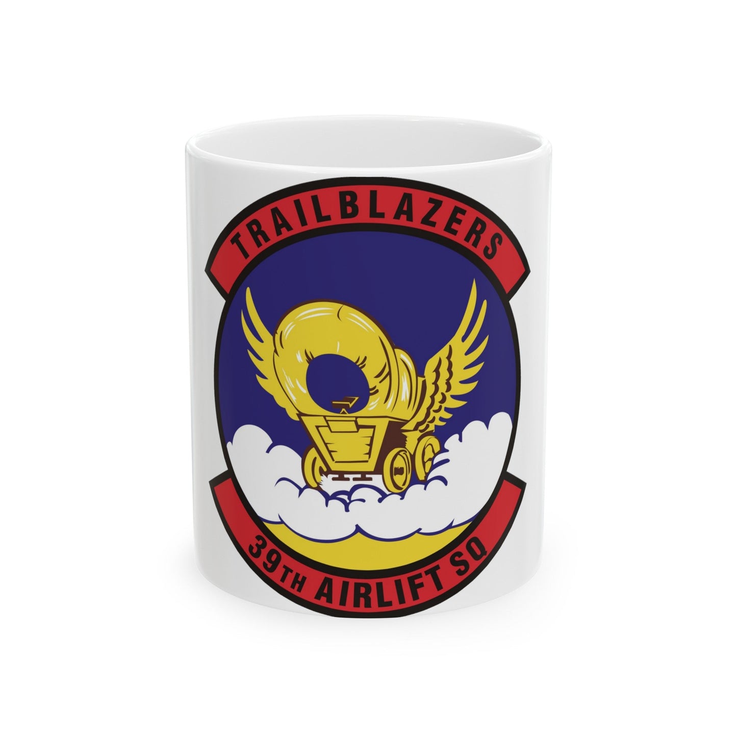 39th Airlift Squadron (U.S. Air Force) White Coffee Mug-11oz-The Sticker Space
