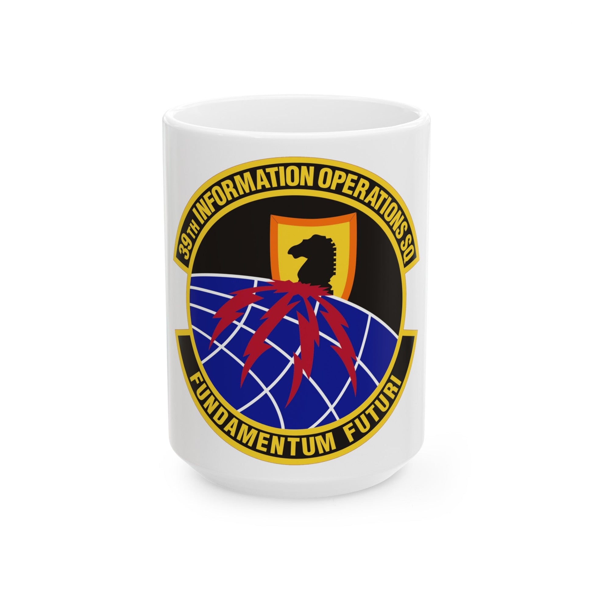 39th Information Operations Squadron (U.S. Air Force) White Coffee Mug-15oz-The Sticker Space