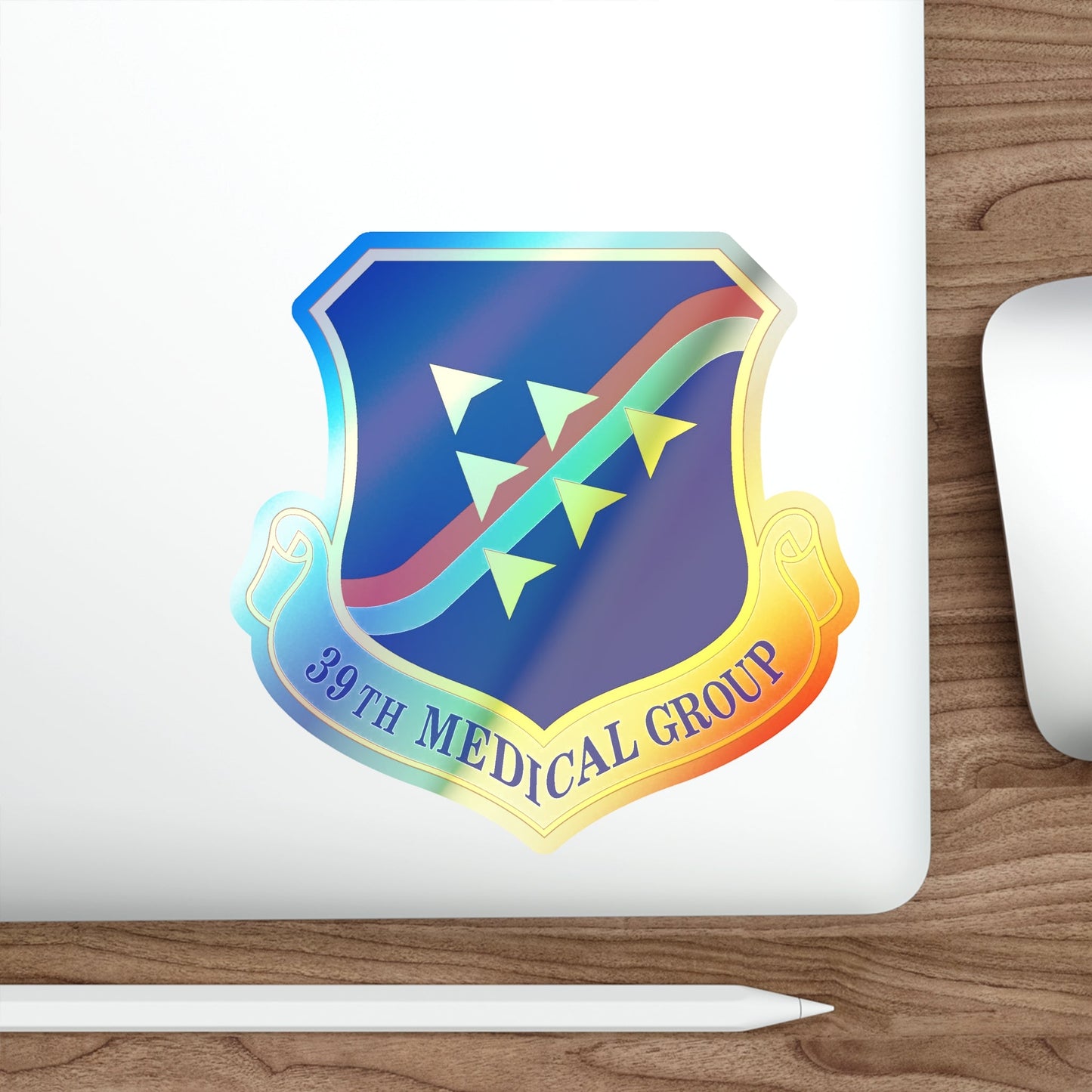 39th Medical Group (U.S. Air Force) Holographic STICKER Die-Cut Vinyl Decal-The Sticker Space