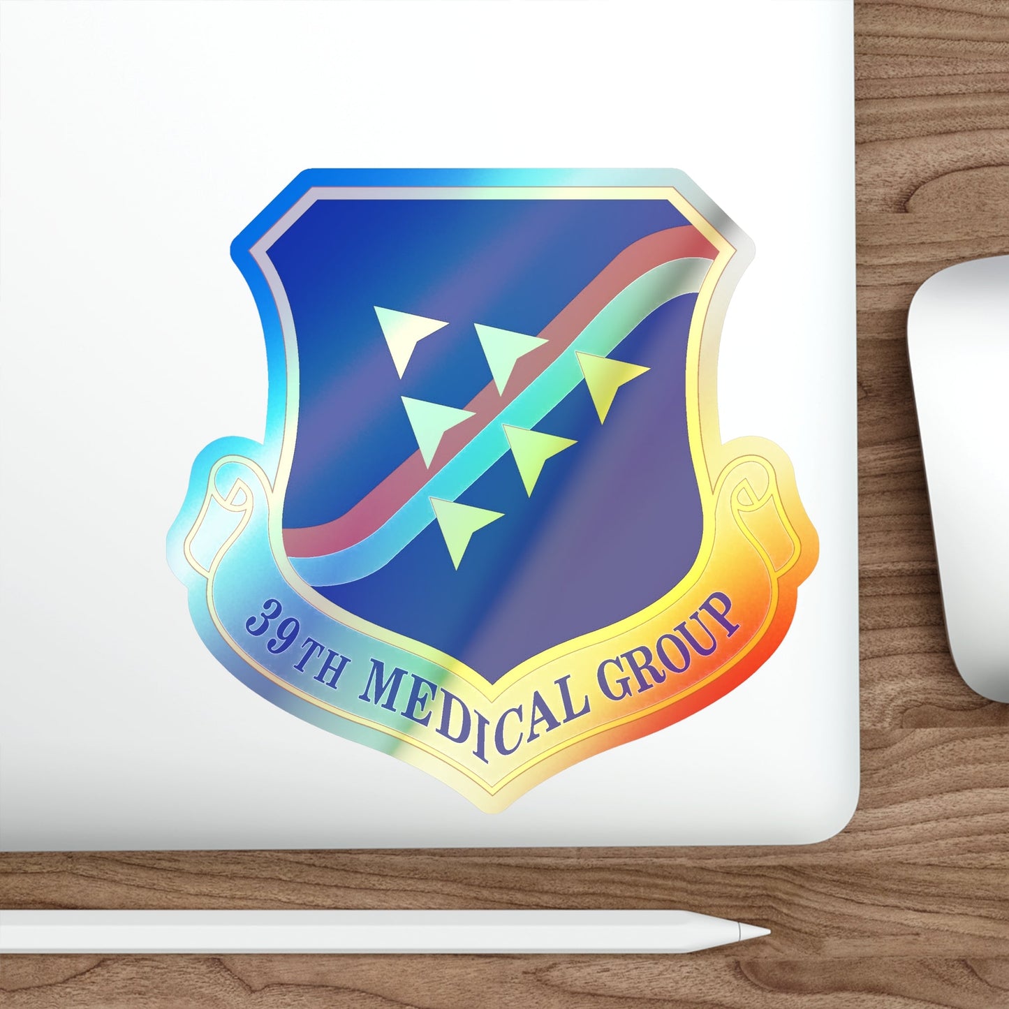 39th Medical Group (U.S. Air Force) Holographic STICKER Die-Cut Vinyl Decal-The Sticker Space