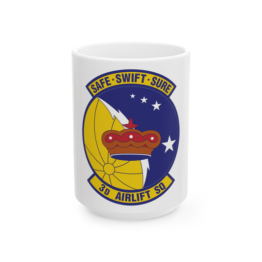 3d Airlift Squadron (U.S. Air Force) White Coffee Mug
