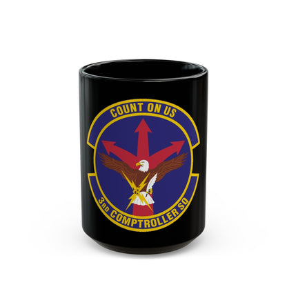 3d Comptroller Squadron (U.S. Air Force) Black Coffee Mug-15oz-The Sticker Space