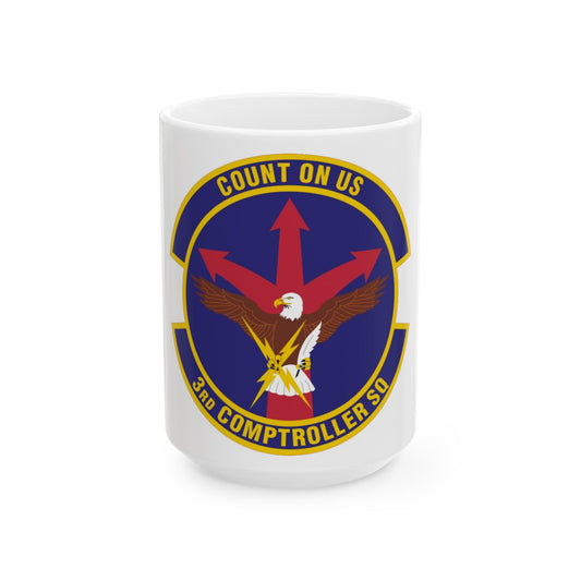 3d Comptroller Squadron (U.S. Air Force) White Coffee Mug