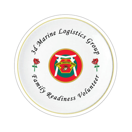 3d Marines Logistics Group Family Readiness Volunteer (USMC) STICKER Vinyl Die-Cut Decal-6 Inch-The Sticker Space
