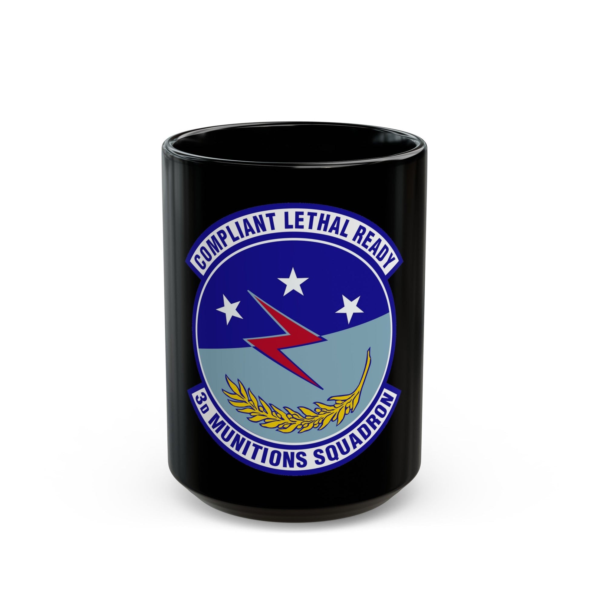 3d Munitions Squadron (U.S. Air Force) Black Coffee Mug-15oz-The Sticker Space