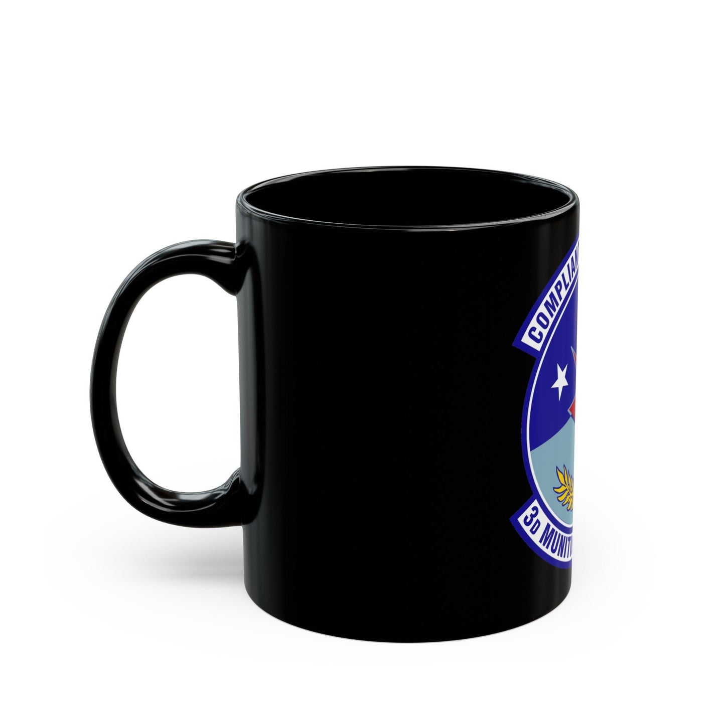 3d Munitions Squadron (U.S. Air Force) Black Coffee Mug-The Sticker Space