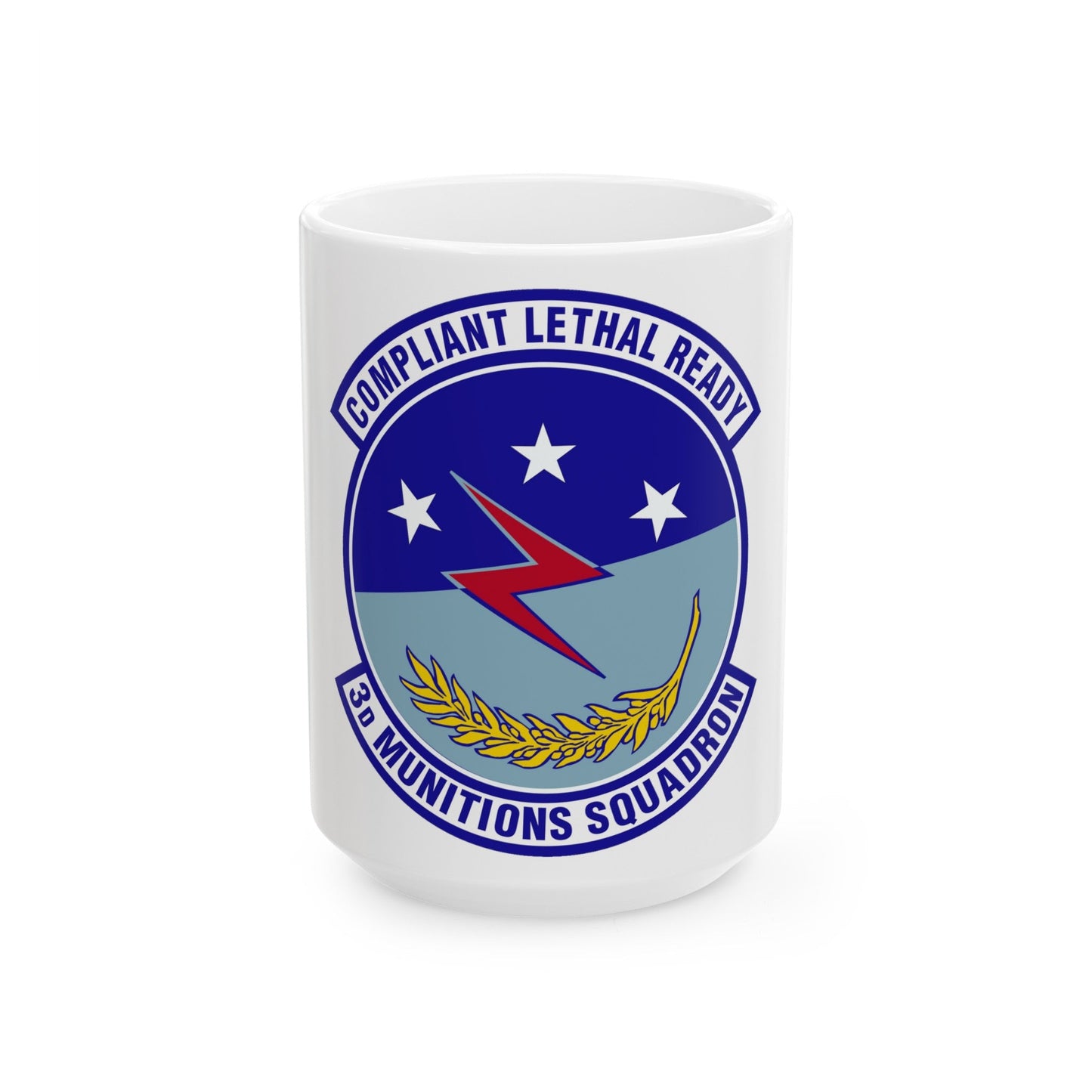 3d Munitions Squadron (U.S. Air Force) White Coffee Mug-15oz-The Sticker Space