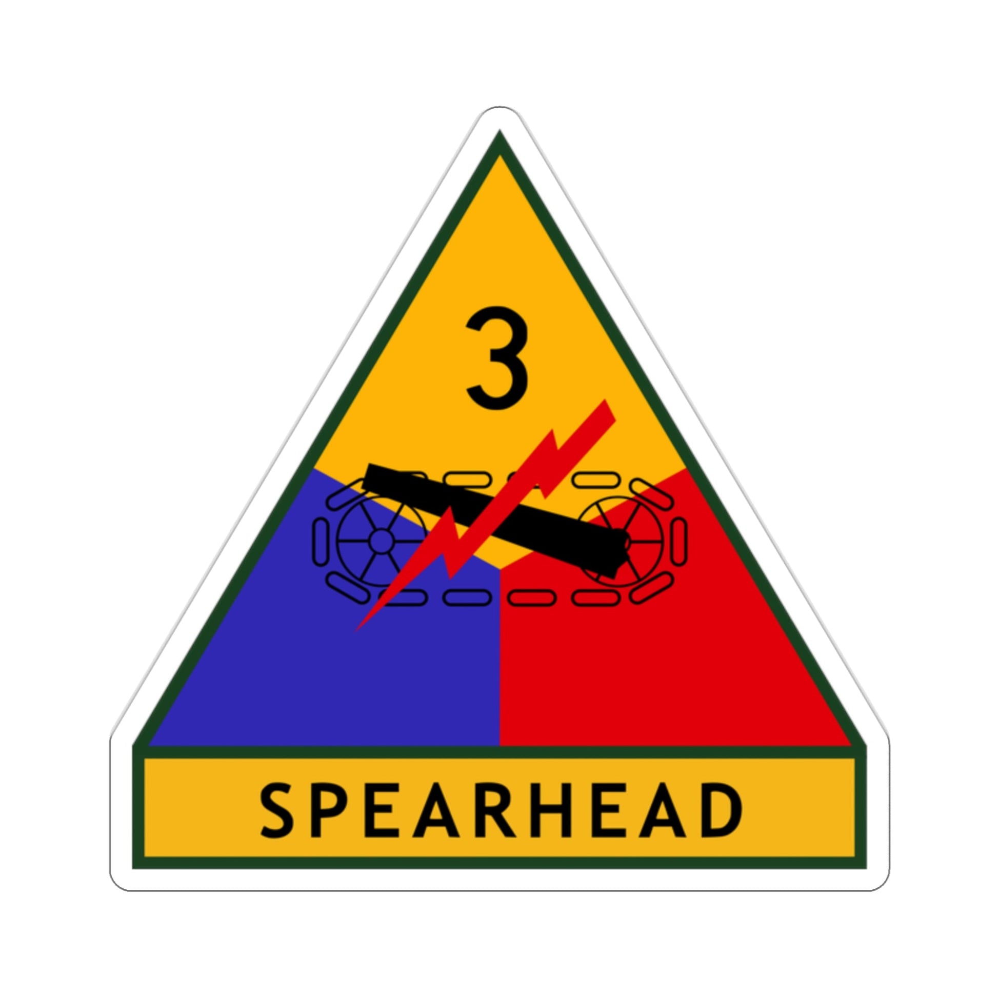 3rd Armored Division (U.S. Army) STICKER Vinyl Die-Cut Decal-2 Inch-The Sticker Space