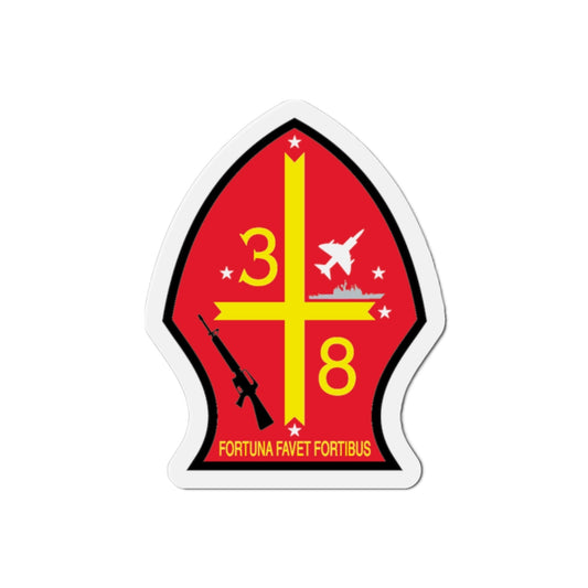 3rd Bn 8th Marines (USMC) Die-Cut Magnet-2 Inch-The Sticker Space
