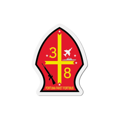 3rd Bn 8th Marines (USMC) Die-Cut Magnet-5 Inch-The Sticker Space