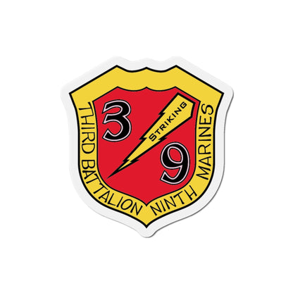 3rd Bn 9th Marines (USMC) Die-Cut Magnet-4 Inch-The Sticker Space