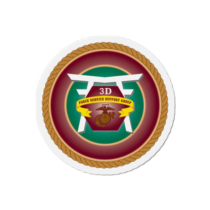 3rd Force Service Support Group 3D FSSG (USMC) Die-Cut Magnet-2 Inch-The Sticker Space