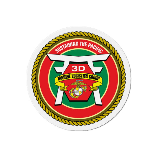 3rd Marines Logistics Group (USMC) Die-Cut Magnet-2 Inch-The Sticker Space