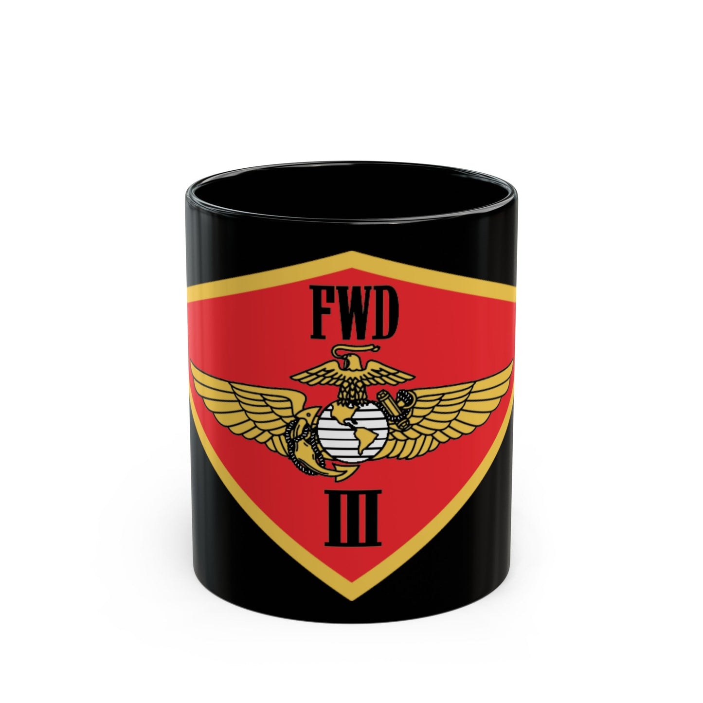 3rd MAW FWD (USMC) Black Coffee Mug-11oz-The Sticker Space