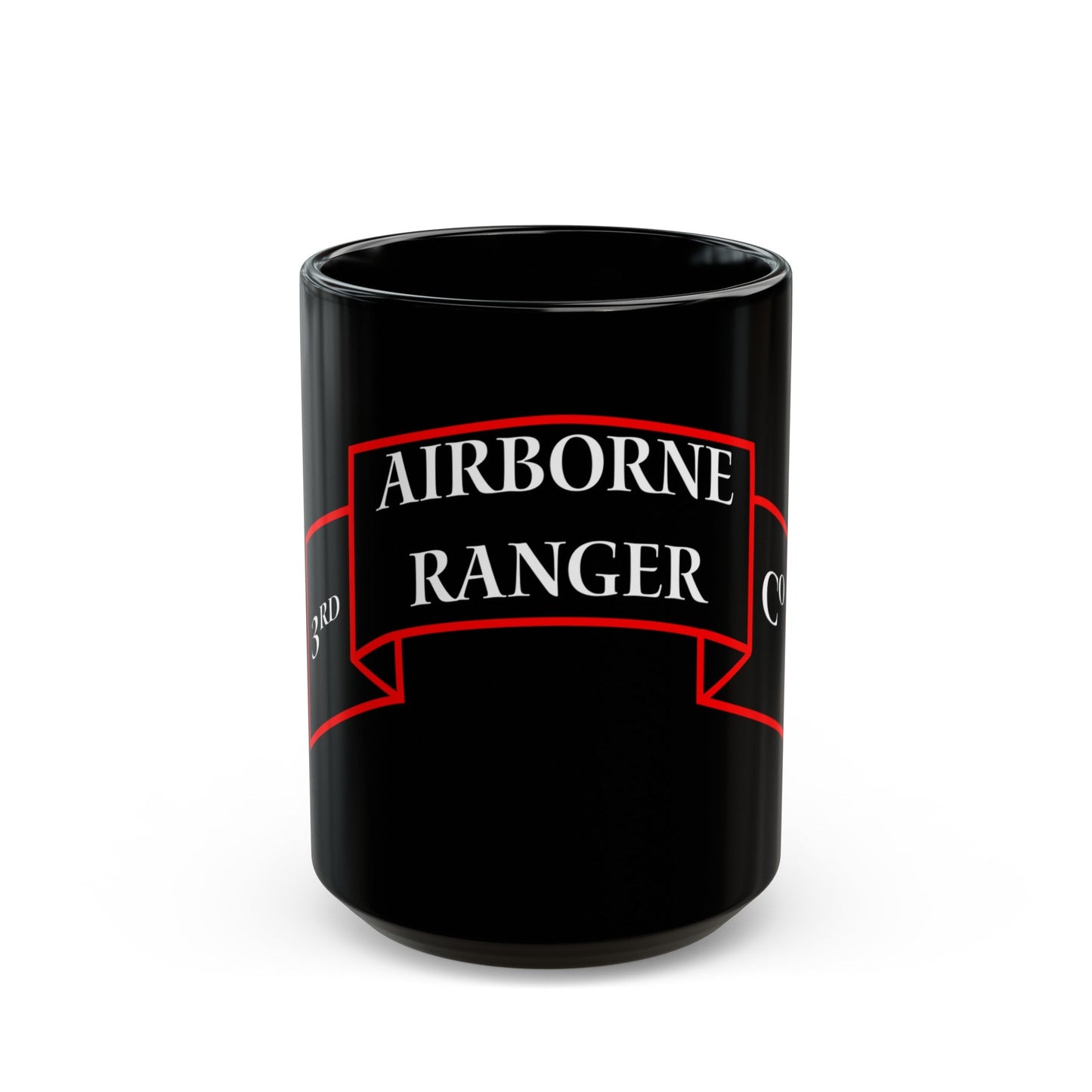 3rd Ranger Infantry Company (U.S. Army) Black Coffee Mug-15oz-The Sticker Space