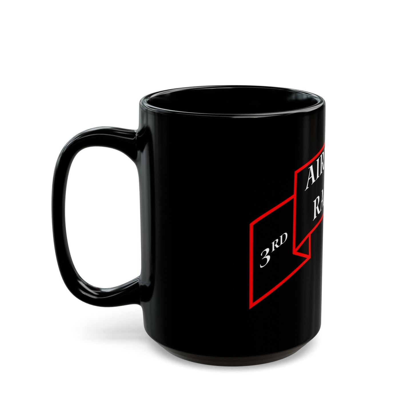3rd Ranger Infantry Company (U.S. Army) Black Coffee Mug-The Sticker Space