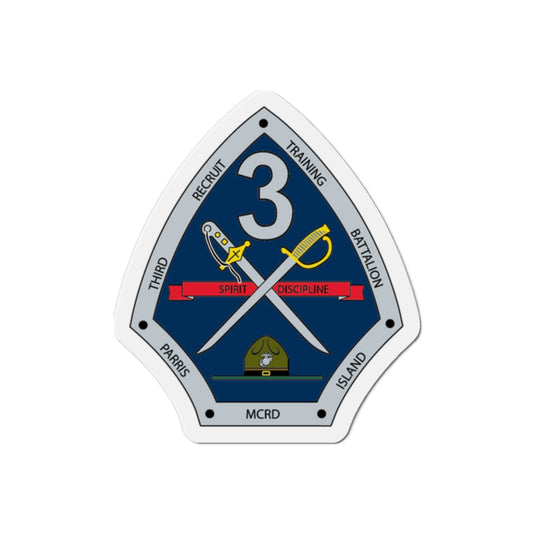 3rd Recruit Training Battalion (USMC) Die-Cut Magnet-2 Inch-The Sticker Space