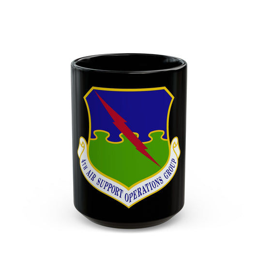 4 Air Support Operations Group USAFE (U.S. Air Force) Black Coffee Mug-15oz-The Sticker Space