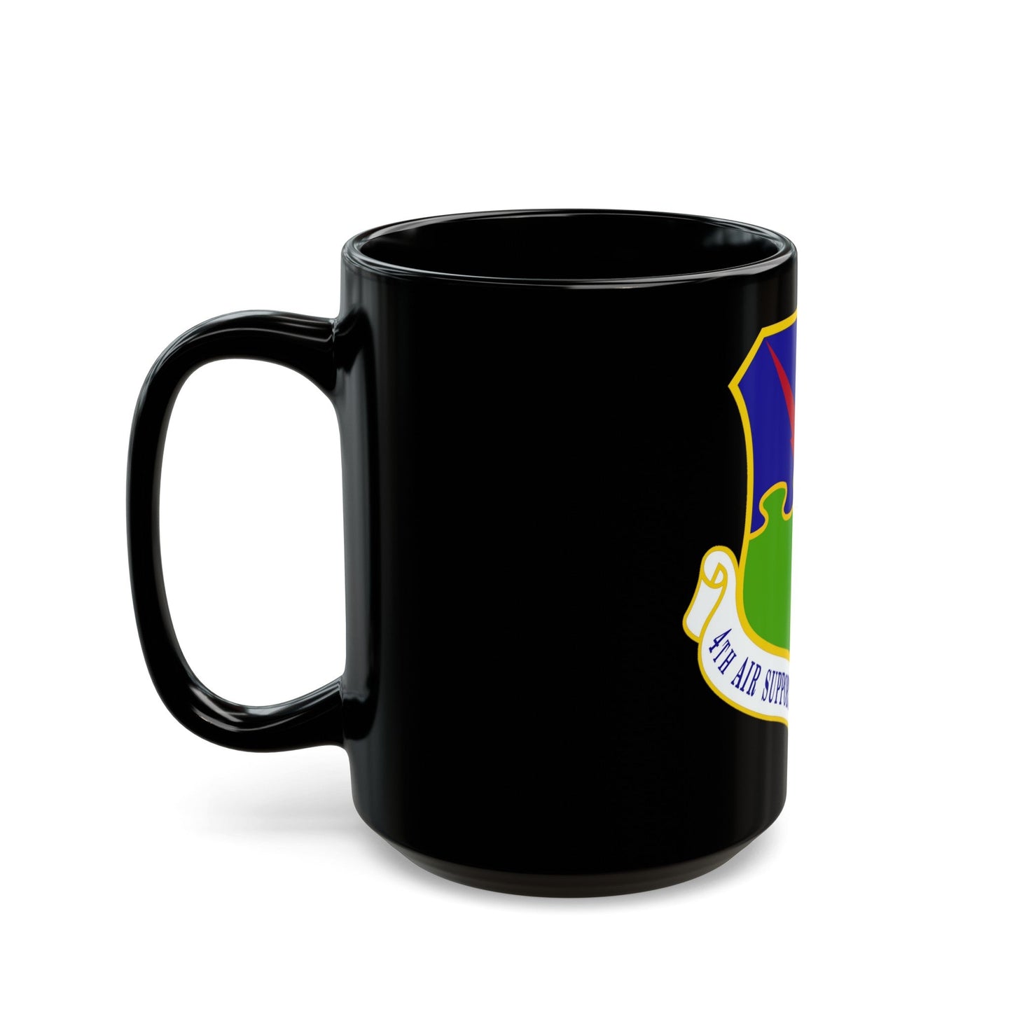 4 Air Support Operations Group USAFE (U.S. Air Force) Black Coffee Mug-The Sticker Space