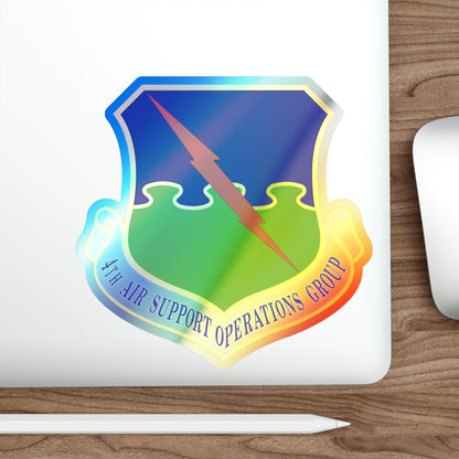 4 Air Support Operations Group USAFE (U.S. Air Force) Holographic STICKER Die-Cut Vinyl Decal-The Sticker Space