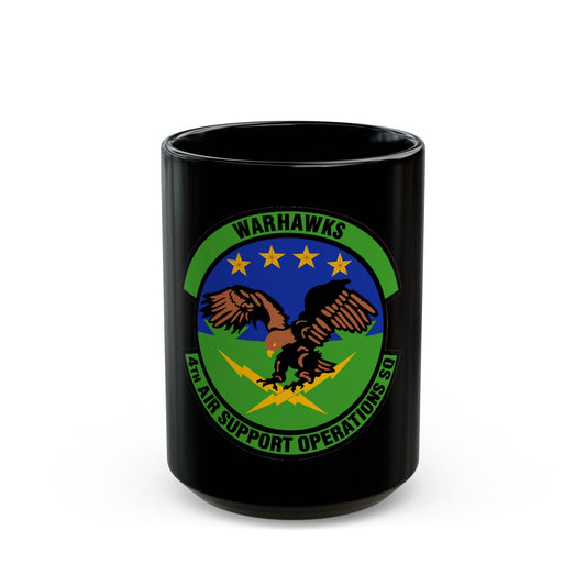 4 Air Support Operations Sq USAFE (U.S. Air Force) Black Coffee Mug-15oz-The Sticker Space