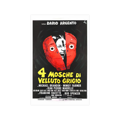 4 FLIES ON GREY VELVET (ITALIAN) 1971 - Paper Movie Poster-11″ x 17″ (Vertical)-The Sticker Space