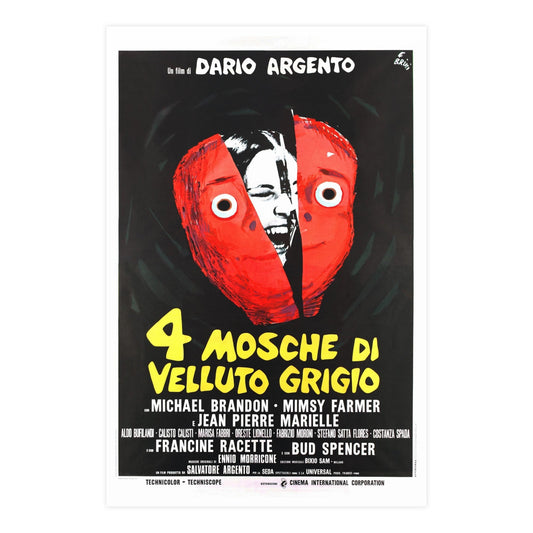 4 FLIES ON GREY VELVET (ITALIAN) 1971 - Paper Movie Poster-24″ x 36″ (Vertical)-The Sticker Space