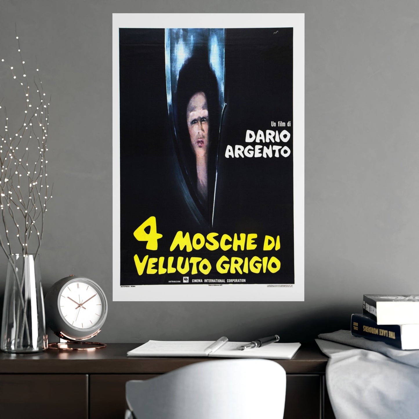 4 FLIES ON GREY VELVET (ITALIAN) 2 1971 - Paper Movie Poster-The Sticker Space