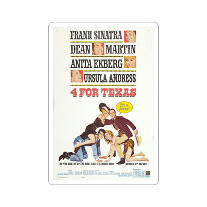 4 for Texas 1963 Movie Poster STICKER Vinyl Die-Cut Decal-5 Inch-The Sticker Space