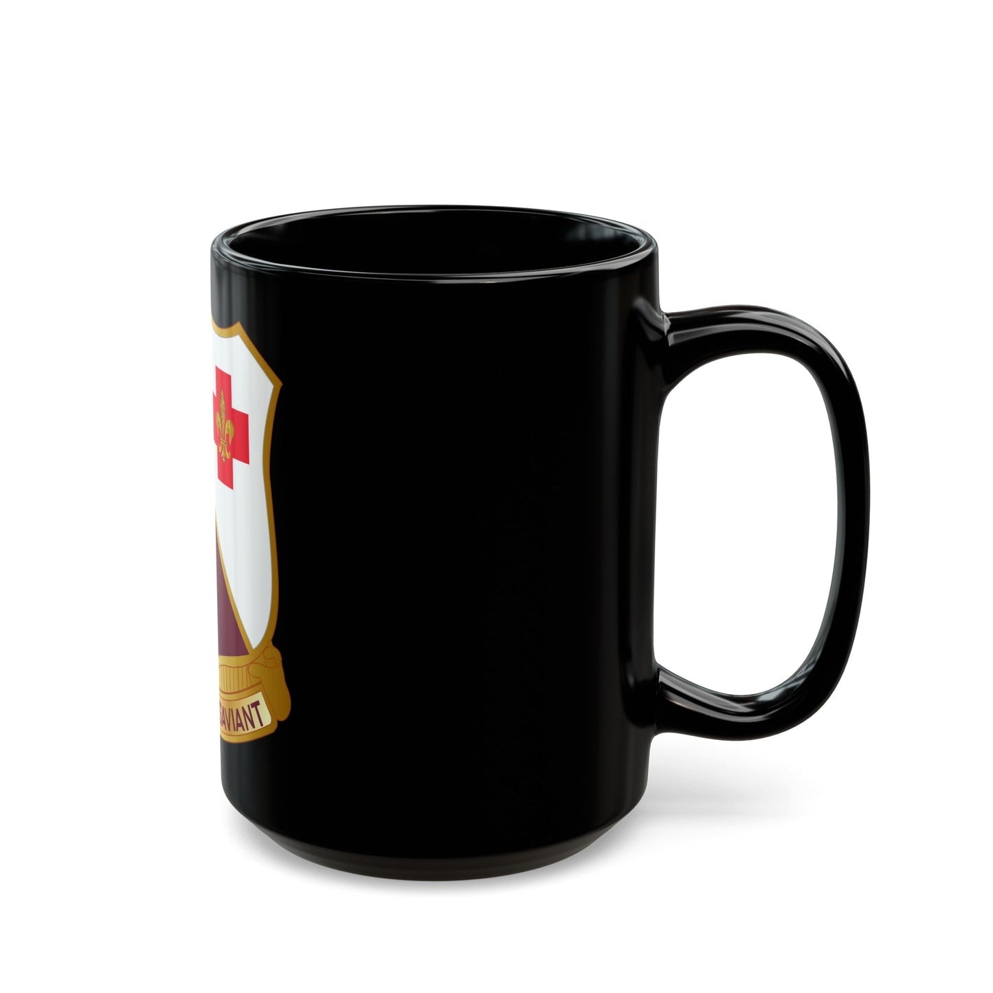 40 Medical Battalion (U.S. Army) Black Coffee Mug-The Sticker Space