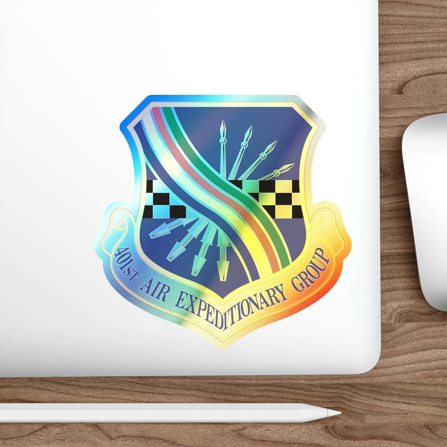 401st Air Expeditionary Group (U.S. Air Force) Holographic STICKER Die-Cut Vinyl Decal-The Sticker Space