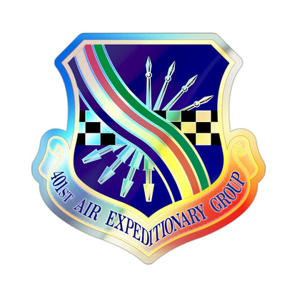 401st Air Expeditionary Group (U.S. Air Force) Holographic STICKER Die-Cut Vinyl Decal-2 Inch-The Sticker Space