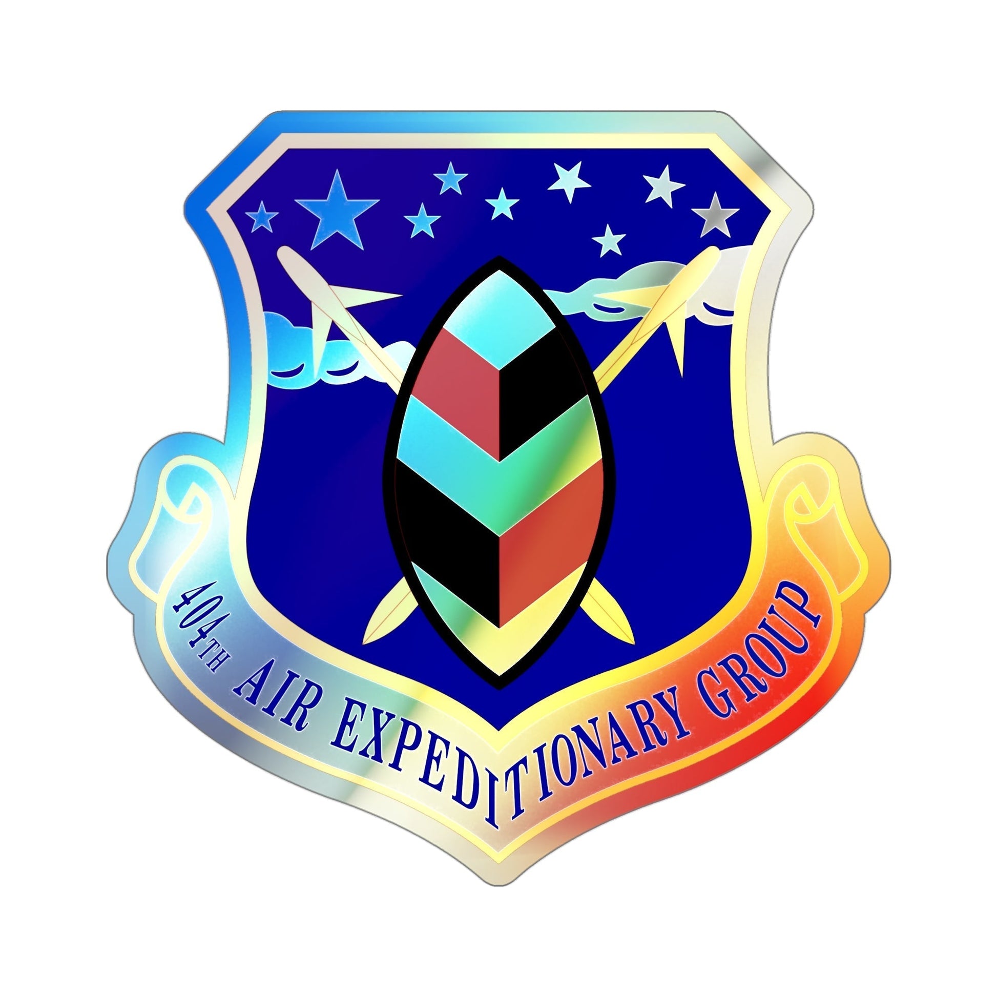 404th Air Expeditionary Group (U.S. Air Force) Holographic STICKER Die-Cut Vinyl Decal-4 Inch-The Sticker Space