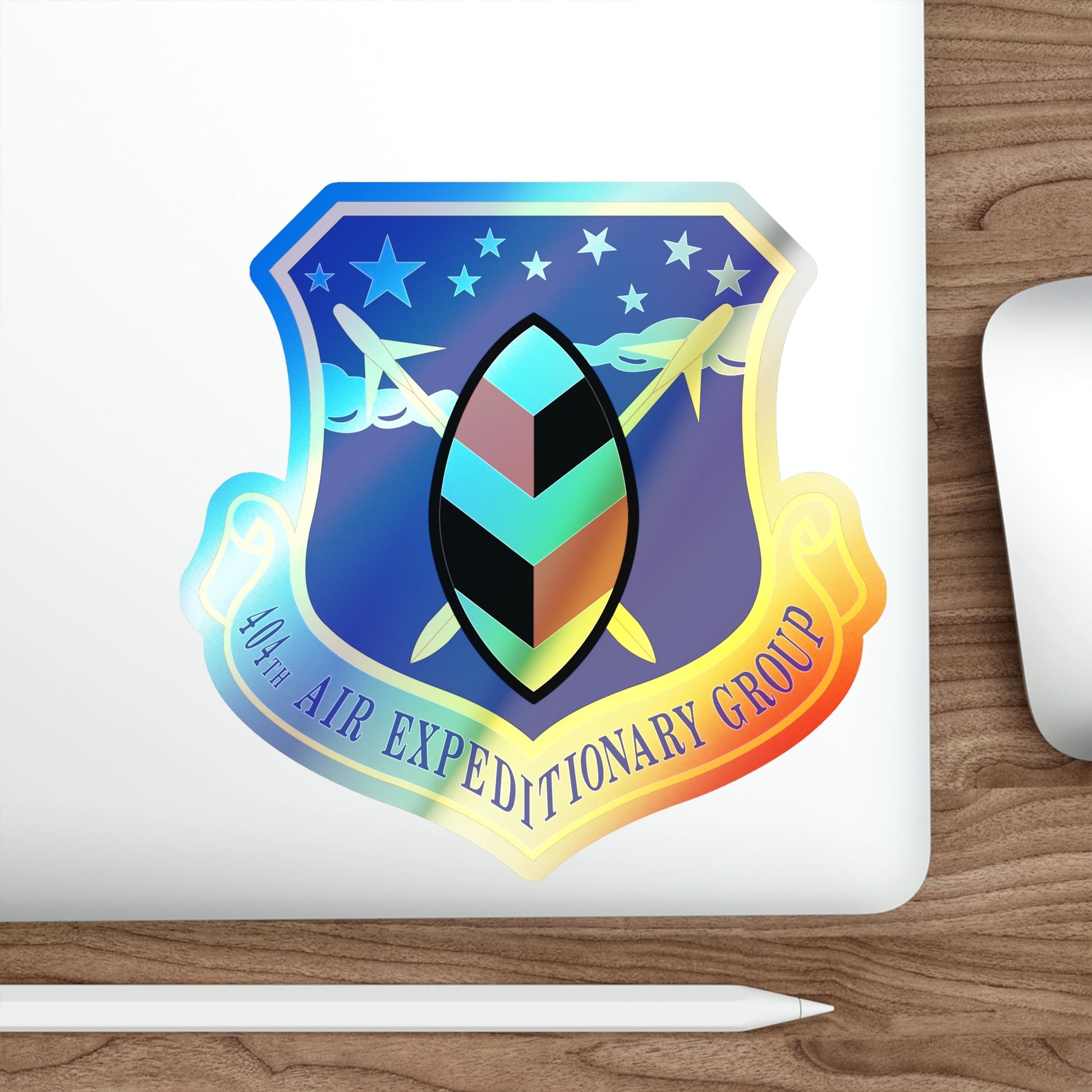 404th Air Expeditionary Group (U.S. Air Force) Holographic STICKER Die-Cut Vinyl Decal-The Sticker Space