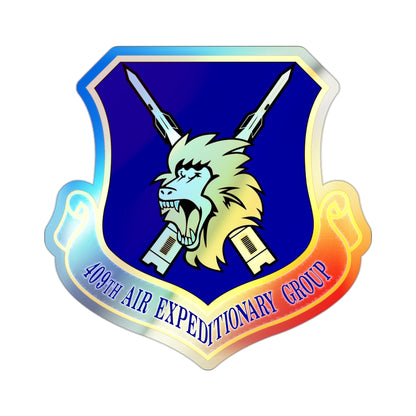 409th Air Expeditionary Group (U.S. Air Force) Holographic STICKER Die-Cut Vinyl Decal-2 Inch-The Sticker Space