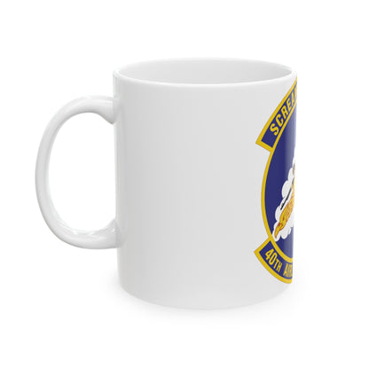 40th Airlift Squadron (U.S. Air Force) White Coffee Mug-The Sticker Space
