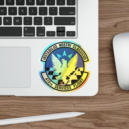 419th Services Flight (U.S. Air Force) Holographic STICKER Die-Cut Vinyl Decal-The Sticker Space