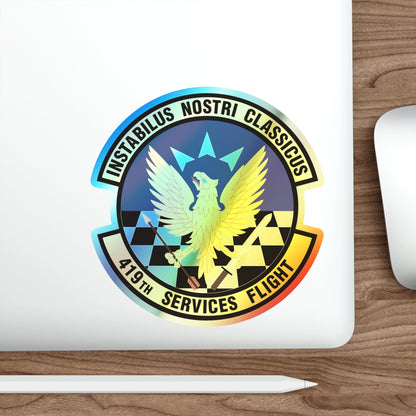 419th Services Flight (U.S. Air Force) Holographic STICKER Die-Cut Vinyl Decal-The Sticker Space