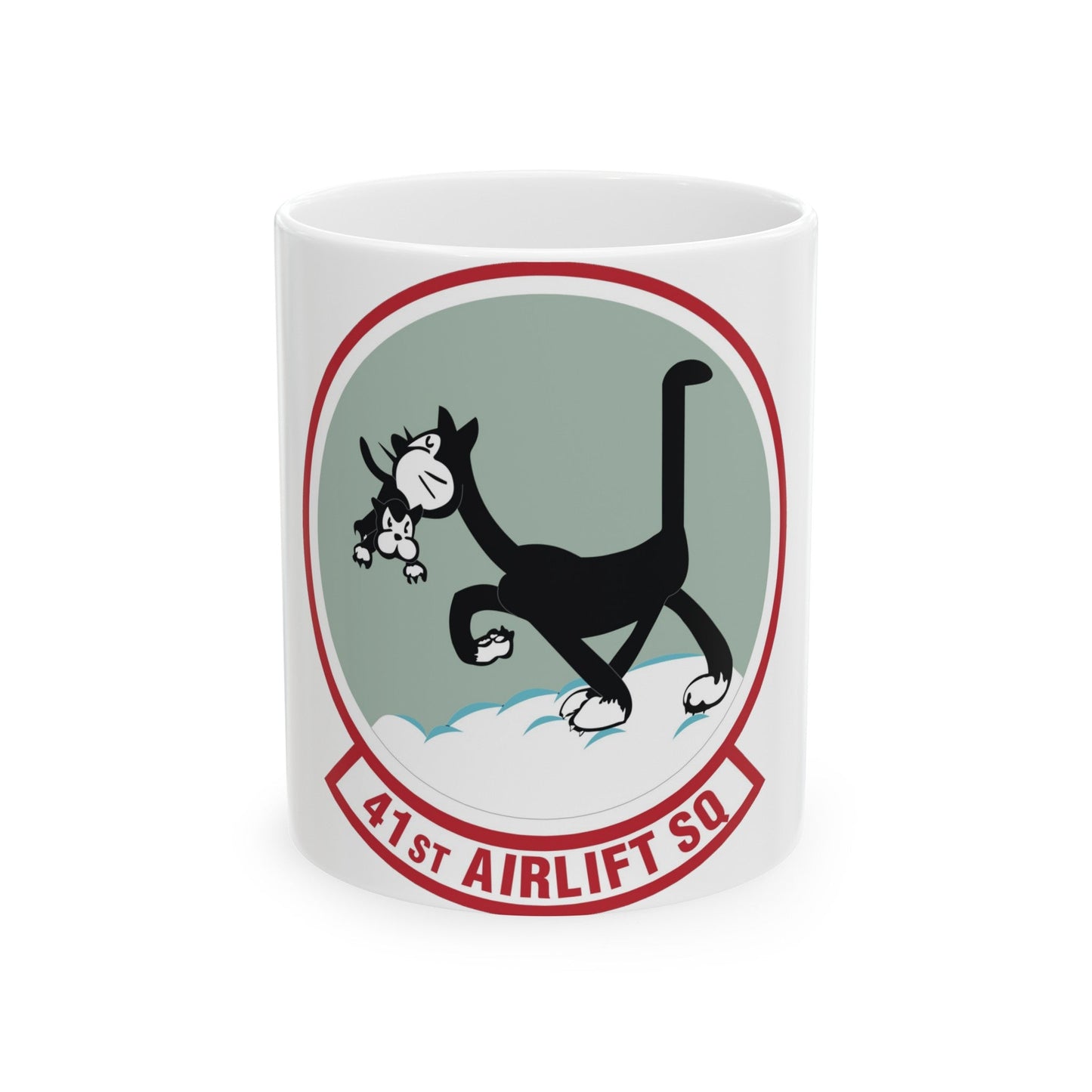 41st Airlift Squadron (U.S. Air Force) White Coffee Mug-11oz-The Sticker Space