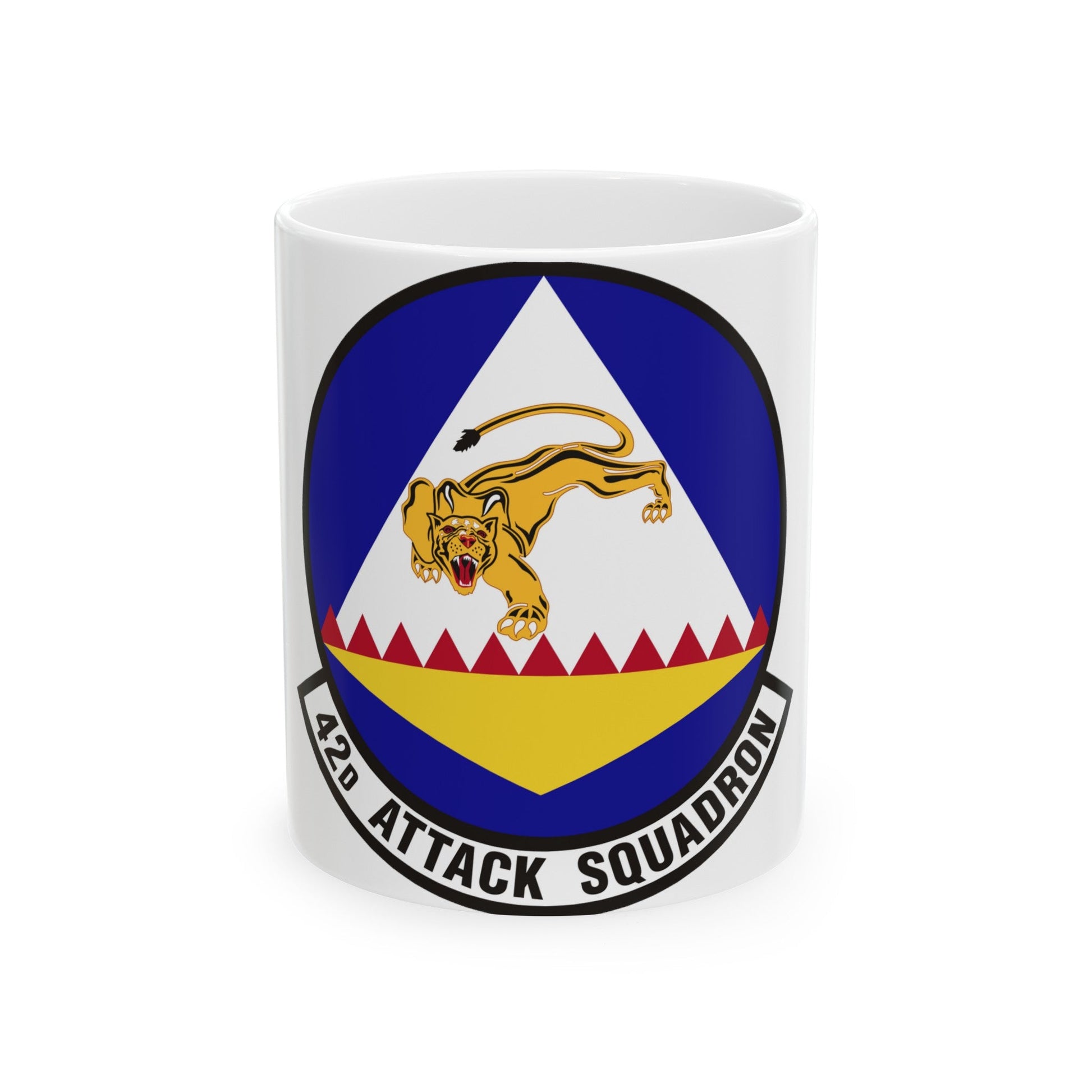 42 Attack Squadron ACC (U.S. Air Force) White Coffee Mug-11oz-The Sticker Space