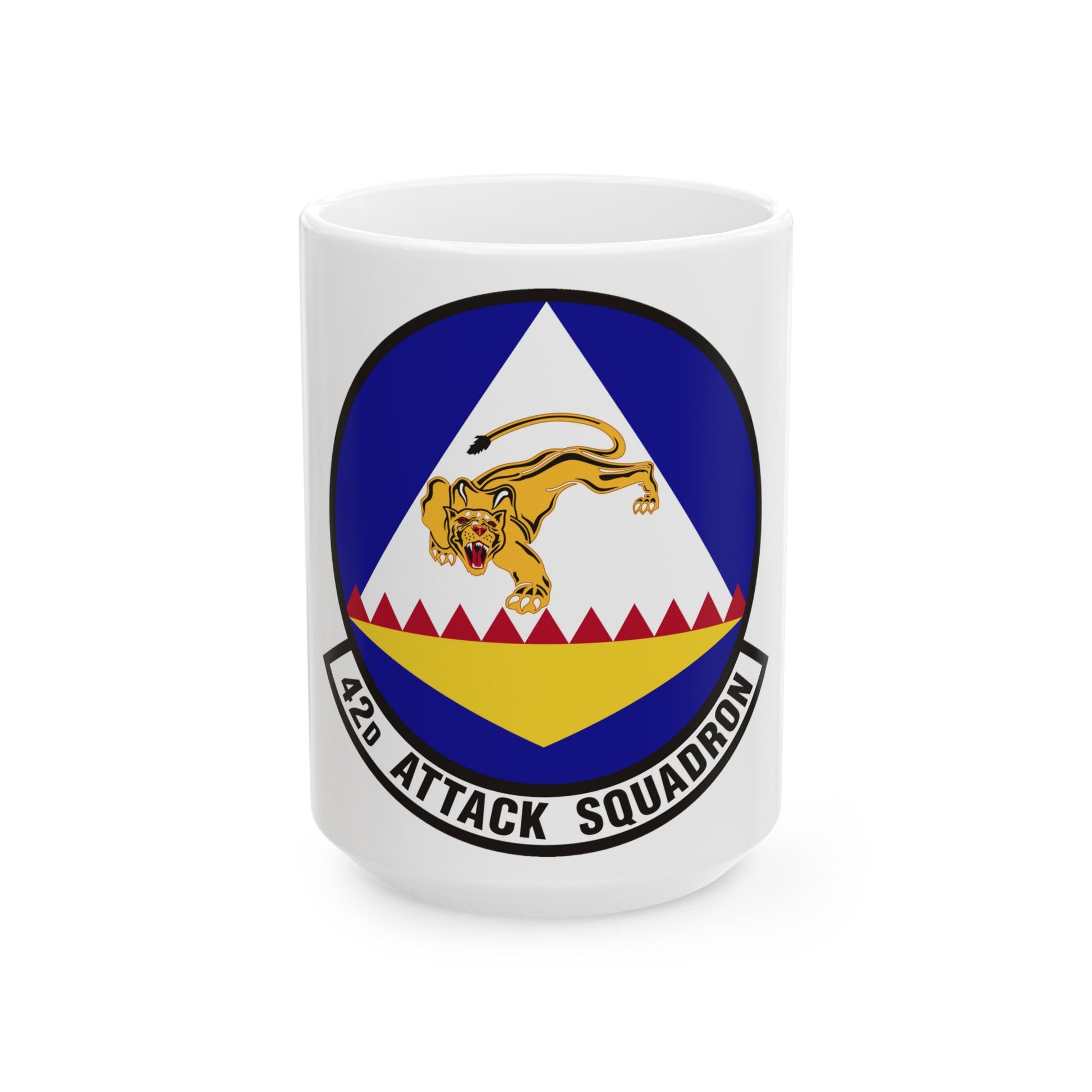 42 Attack Squadron ACC (U.S. Air Force) White Coffee Mug-15oz-The Sticker Space