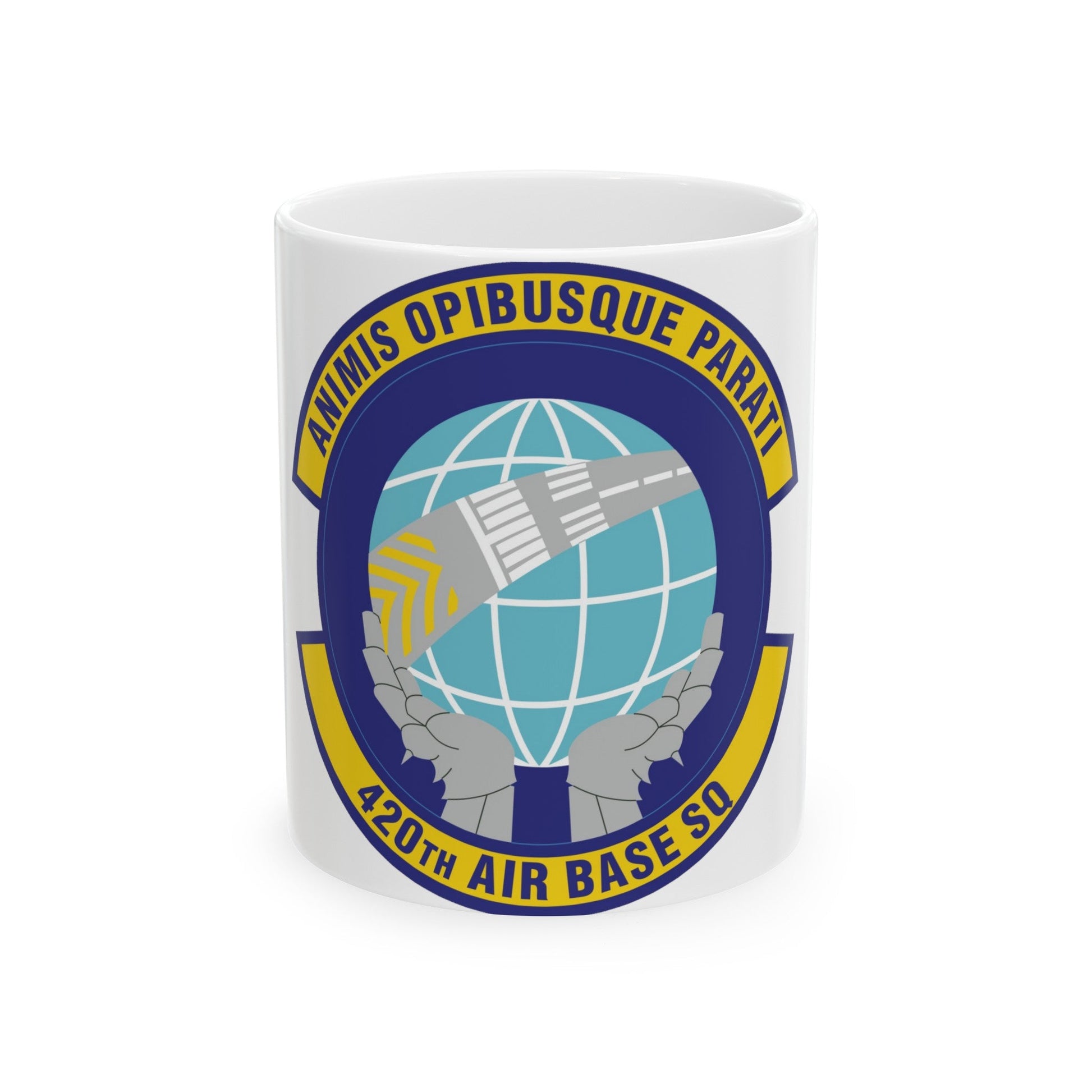 420th Air Base Squadron (U.S. Air Force) White Coffee Mug-11oz-The Sticker Space
