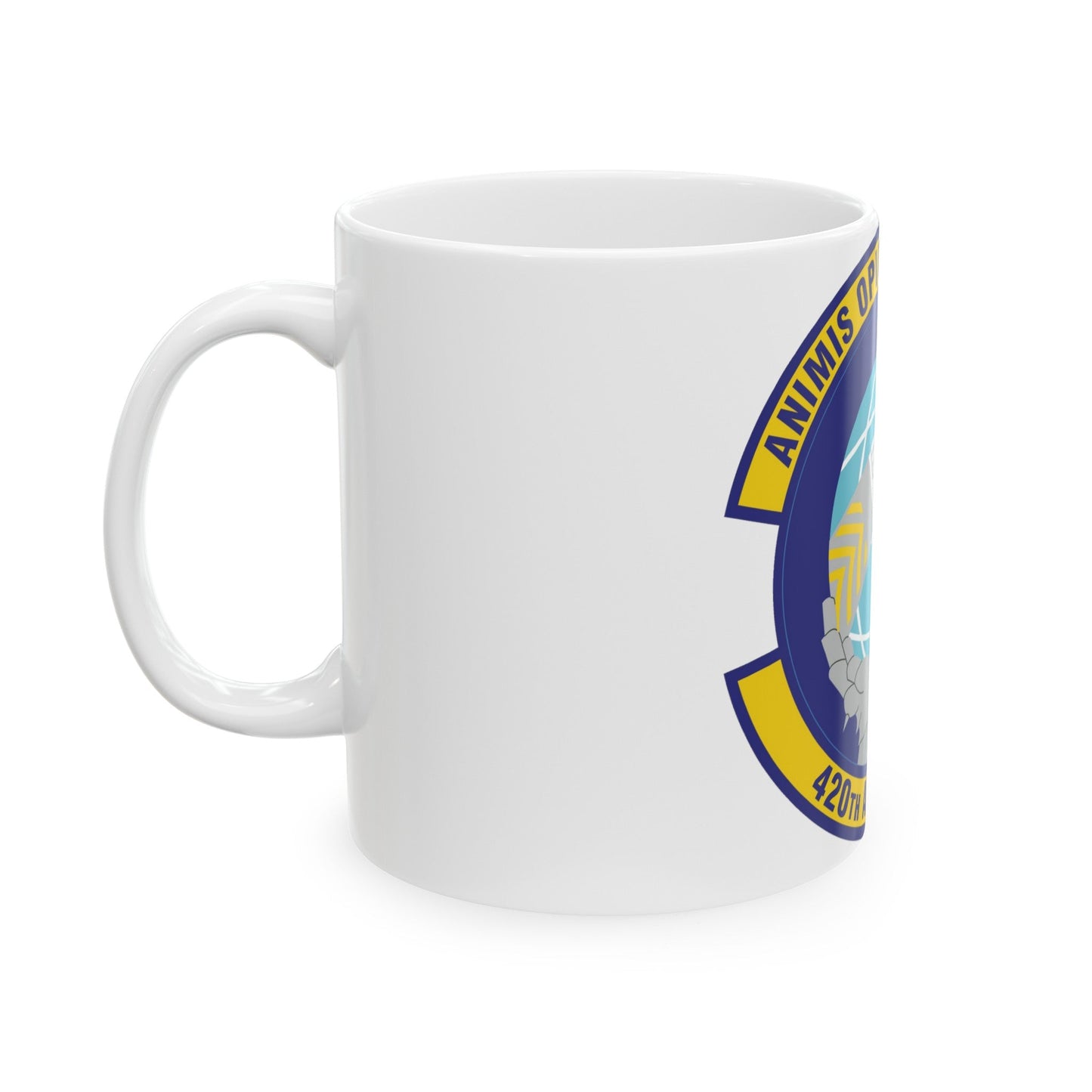 420th Air Base Squadron (U.S. Air Force) White Coffee Mug-The Sticker Space