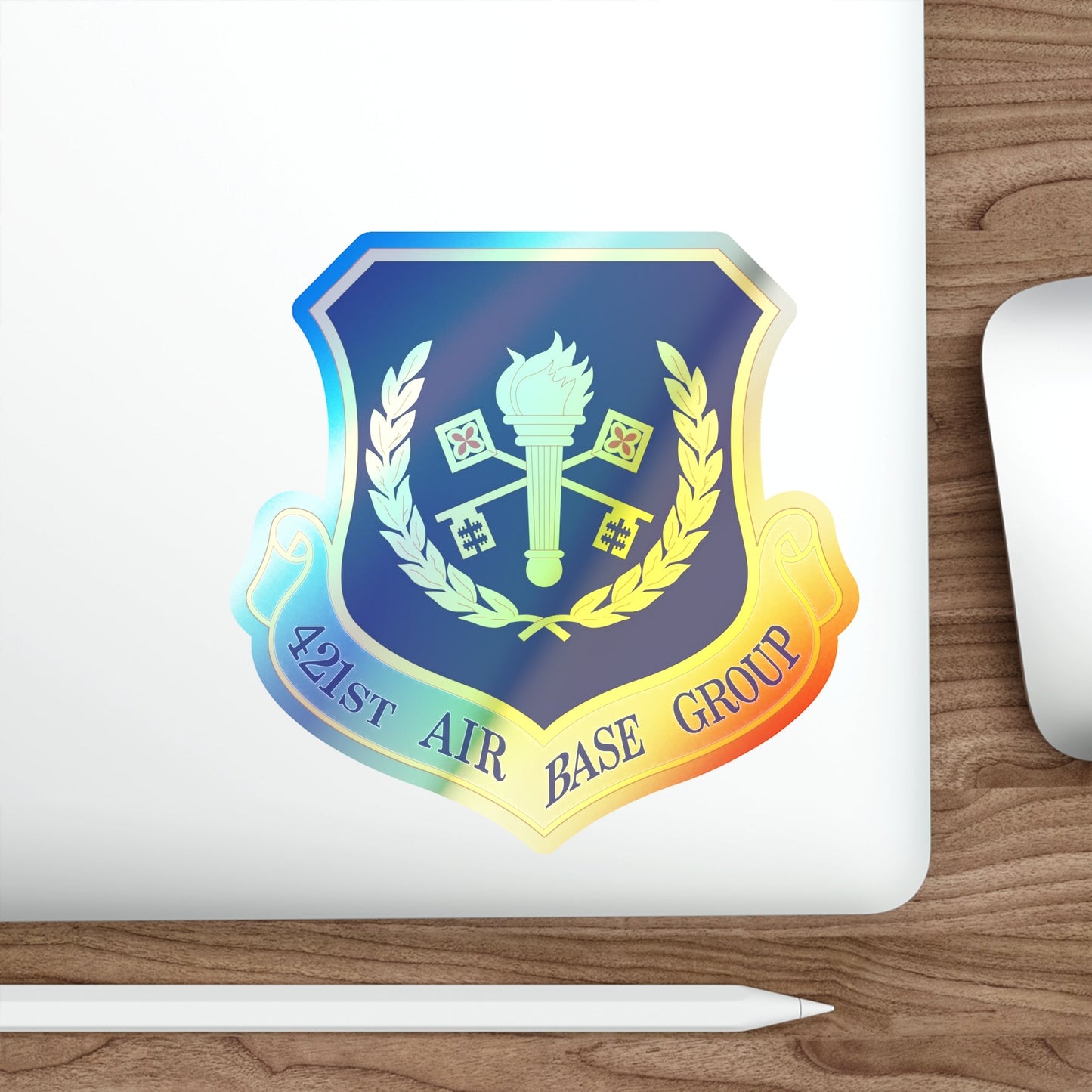 421st Air Base Group (U.S. Air Force) Holographic STICKER Die-Cut Vinyl Decal-The Sticker Space
