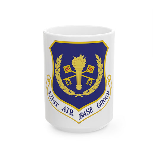 421st Air Base Group (U.S. Air Force) White Coffee Mug-15oz-The Sticker Space