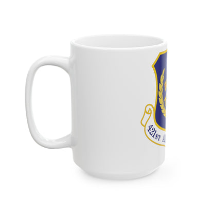421st Air Base Group (U.S. Air Force) White Coffee Mug-The Sticker Space