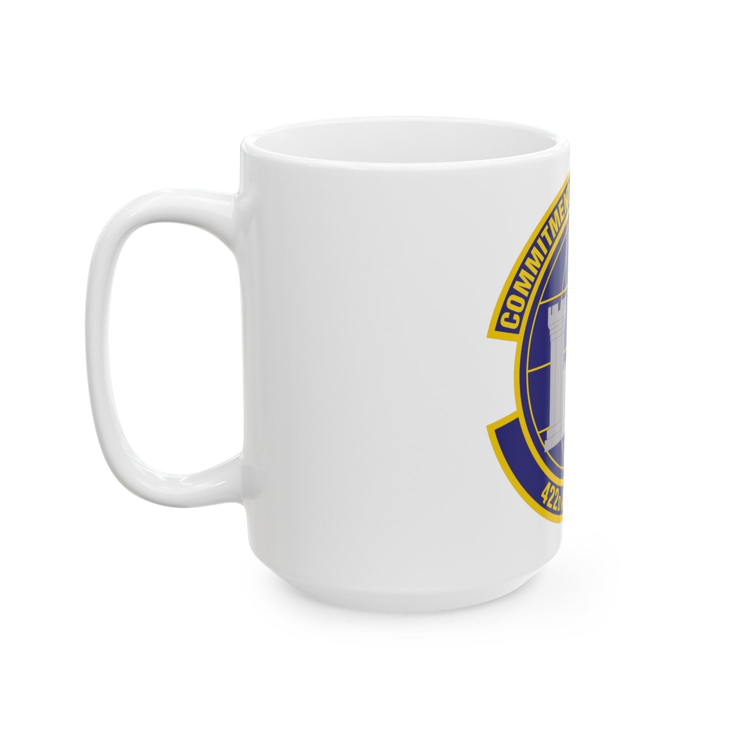 422d Air Base Squadron (U.S. Air Force) White Coffee Mug-The Sticker Space