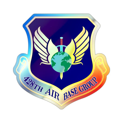 428th Air Base Group (U.S. Air Force) Holographic STICKER Die-Cut Vinyl Decal-4 Inch-The Sticker Space